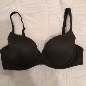 Black lined demi Body by Victoria bra 36D